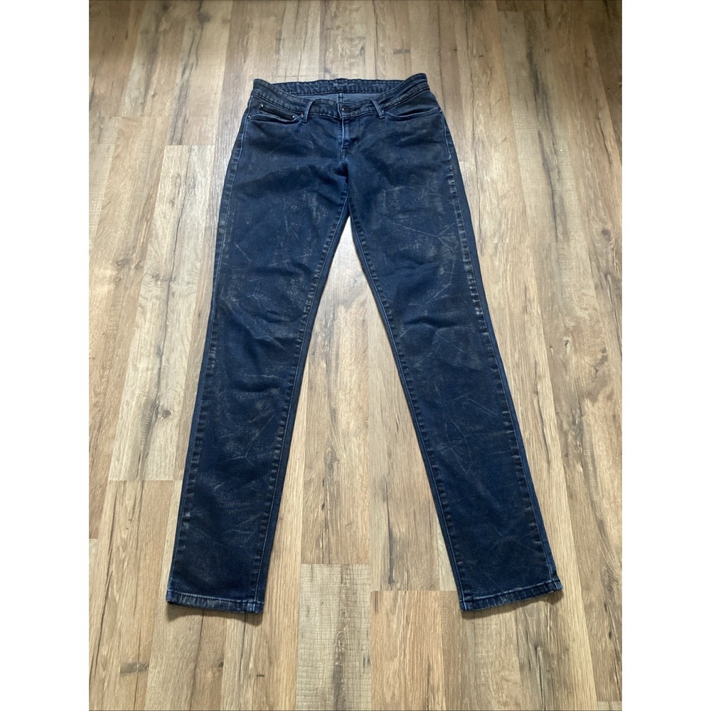 Levis Jeans Women Size 7/28 Demi Curve Skinny Modern Rise Stretch Dark Grunge